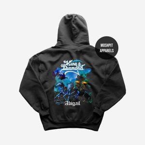King Diamond Hoodie - Metal Music Hoodie - Abigail Album Hoodie - Them Album - King Diamond Merch - Unisex Rocker Clothing