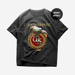 Whitesnake T-Shirt - Rock Music Shirt - Here I Go Again - Whitesnake Album - Saints and Sinners - Whitesnake Merch - Unisex Rocker Clothing