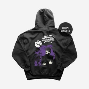 King Diamond Hoodie - Metal Music Hoodie - Abigail Album Hoodie - Them Album - Spider Lilly - King Diamond Merch - Unisex Rocker Clothing