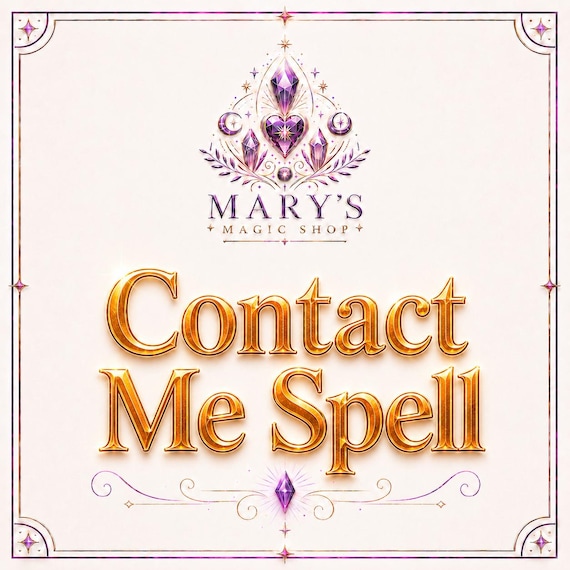 Contact Me Spell | Break No Contact, Unblock Communication, Make Them Text, Call & Reach Out Fast | MarysMagicShop