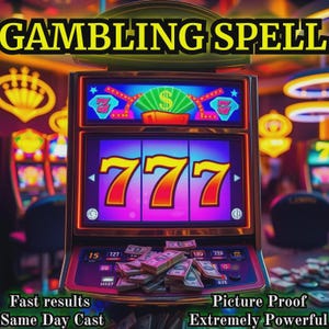 Glücksspiel Zauber | Gewinnen Sie im Kasino, Lotteriezauber | Glückszauber Ritual | Mächtiger Geldzauber | Glücksbringer Charm | Ritual des Geldes