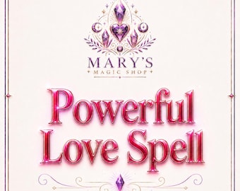 Powerful Love Spell | Love Magic, Obsession Spell, Manifest Love Binding Ritual, Bring Back Ex | MarysMagicShop