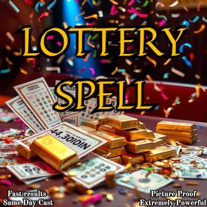 LOTTERY SPELL – Lucky Gambling Magic for Wealth & Jackpot Wins – Money Spell for Fortune, Prosperity, and Financial Abundance