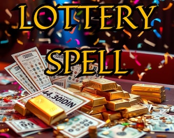 LOTTERY SPELL - Glücksspielmagie für Reichtum & Jackpot-Gewinne - Geldzauber für Glück, Wohlstand und finanzielle Fülle