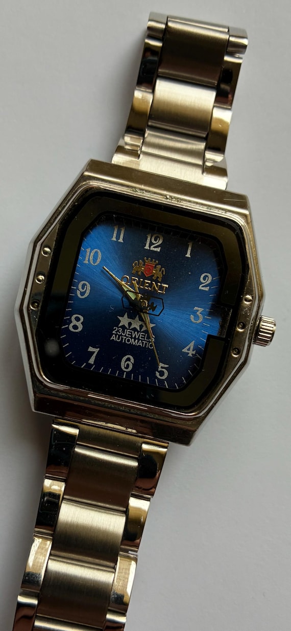 ORIENT QUARTS 置き時計 Orient Crystal Automatic G 469204-4A Day/Date Vintage Men's Watch