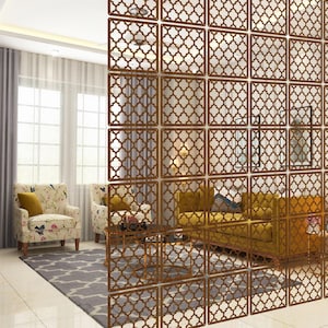 Hanging Room Divider Panels for Living Room, Bedroom or Home Office, Modular Wall Wooden Panels, Privacy Screen Indoor, Interior Partition