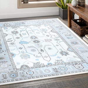 Tapis noué à la main pêche style Oushak 4 x 6, 5 x 8, 6 x 9, 8 x 10, 9 x 12, 10 x 14 pi Tapis faits main pour le salon, tapis contemporain antique, salon
