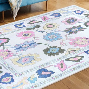 Tapis noué à la main pêche style Oushak 4 x 6, 5 x 8, 6 x 9, 8 x 10, 9 x 12, 10 x 14 pi Tapis faits main pour le salon, tapis contemporain antique, salon