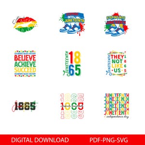 Juneteenth SVG Bundle, Black History Svg,4th of July Afro Svg, Freedom Day SVG, African American Pride SVG,Cricut Cut Files, Png Sublimation