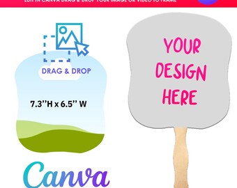 Church Paddle Fan Template: Editable Canva Design (PNG, SVG, PDF)