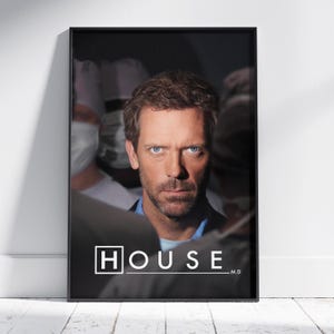 House M.D. Poster | Gregory House Wall Art | Unframed Canvas Print | TV Show Gift Poster
