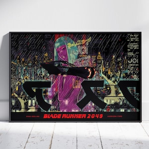 Blade Runner Poster | Deckard Wall Art | Unframed Canvas Print | Movie Gift Poster