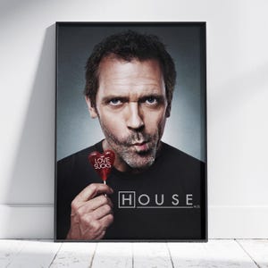 House M.D. Poster | Gregory House Wall Art | Unframed Canvas Print | TV Show Gift Poster