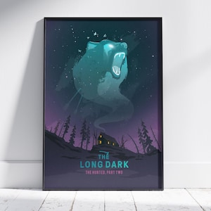 The Long Dark Poster | Survival Game Wall Art | Unframed Canvas Print | Game Gift Poster