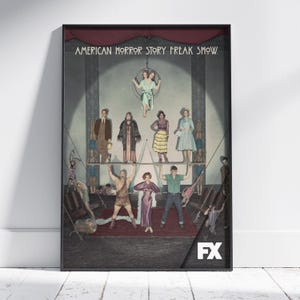 American Horror Story Poster | AHS Wall Art | Unframed Canvas Print | TV Show Gift Poster