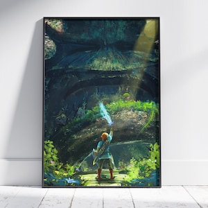The Legend of Zelda Poster | Breath of the Wild Wall Art | Unframed Canvas Print | Game Gift Poster