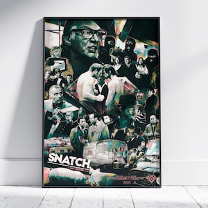 Snatch Poster | Mickey O&#39;Neil Wall Art | Unframed Canvas Print | Movie Gift Poster