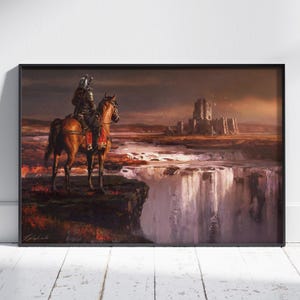 The Witcher 3 Wild Hunt Poster | Geralt of Rivia Wall Art | Unframed Canvas Print | Game Gift Poster
