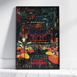 Blade Runner Poster | Deckard Wall Art | Unframed Canvas Print | Movie Gift Poster