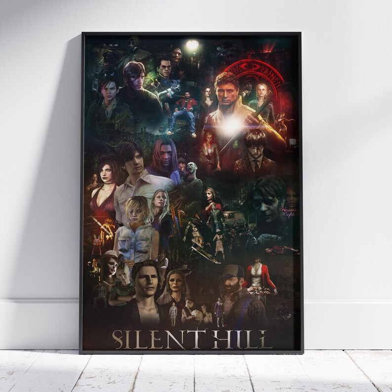 Poster Silent Hill Sur Toile 30x45 Cm - Décor Chambre Style Sans Cadre