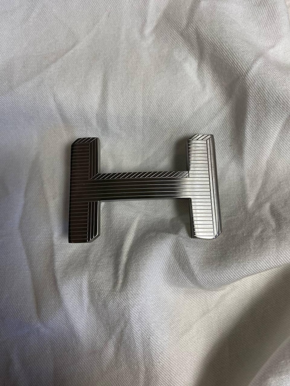 希少なヴィンテージ VTG エルメス シルバーベルト バックル Hロゴ