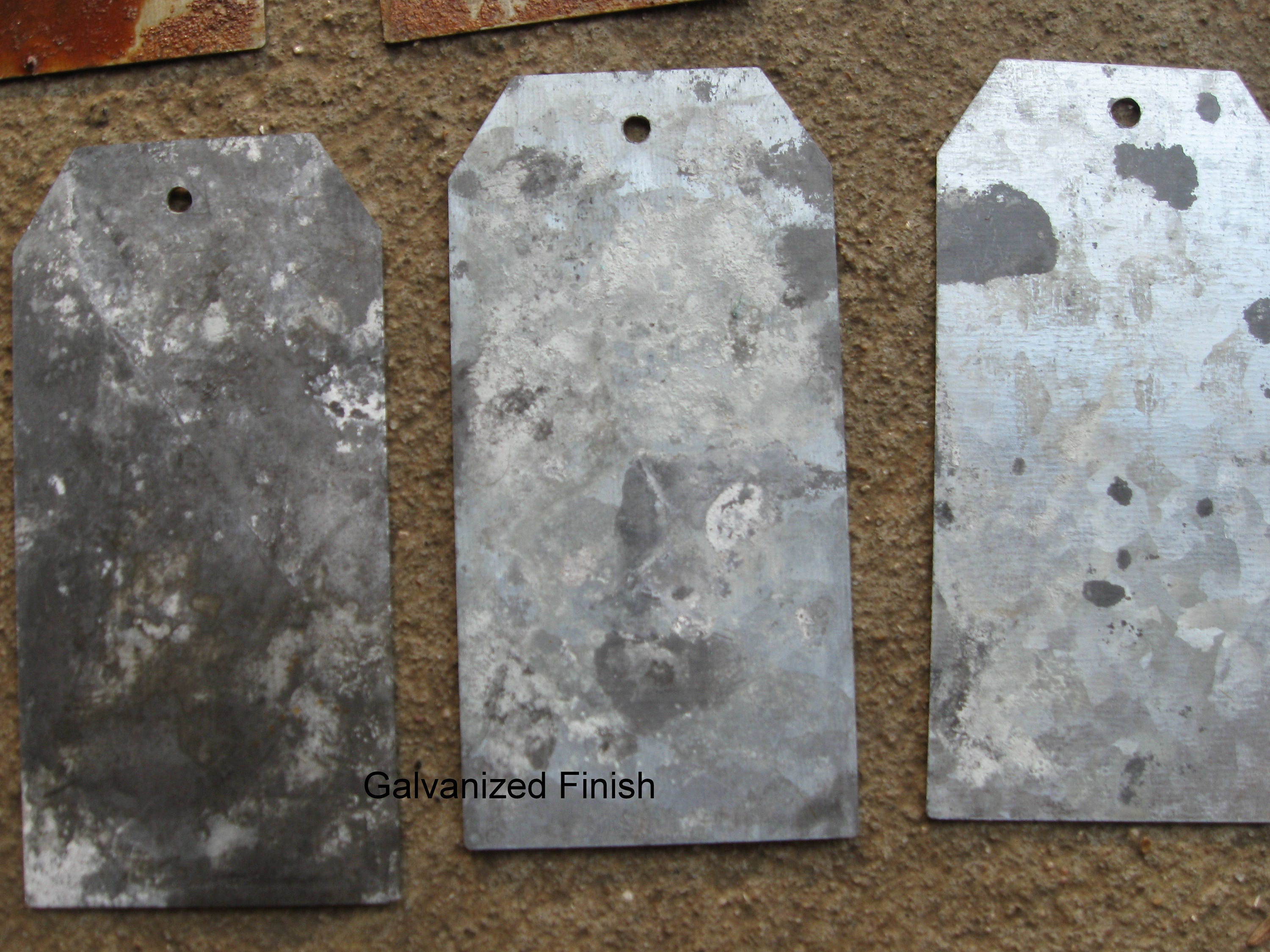 Galvanized metal tags wedding tags rustic tags metal tags Etsy