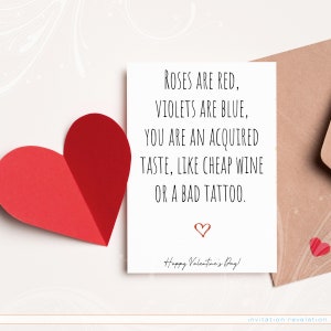 Anti-Valentijnsdag, unieke Valentijnsdag, grappige kaarten, volwassen Valentijn, break-up kaart, Valentijn voor vriend, sarcastische kaart, eenvoudige Valentijnsdag