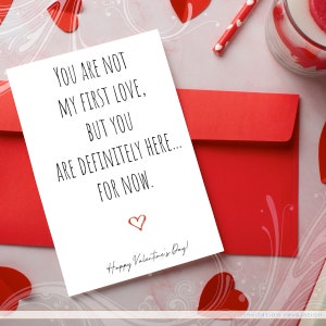 Anti-Valentijnsdag, unieke Valentijnsdag, grappige kaarten, volwassen Valentijn, break-up kaart, Valentijn voor vriend, sarcastische kaart, eenvoudige Valentijnsdag