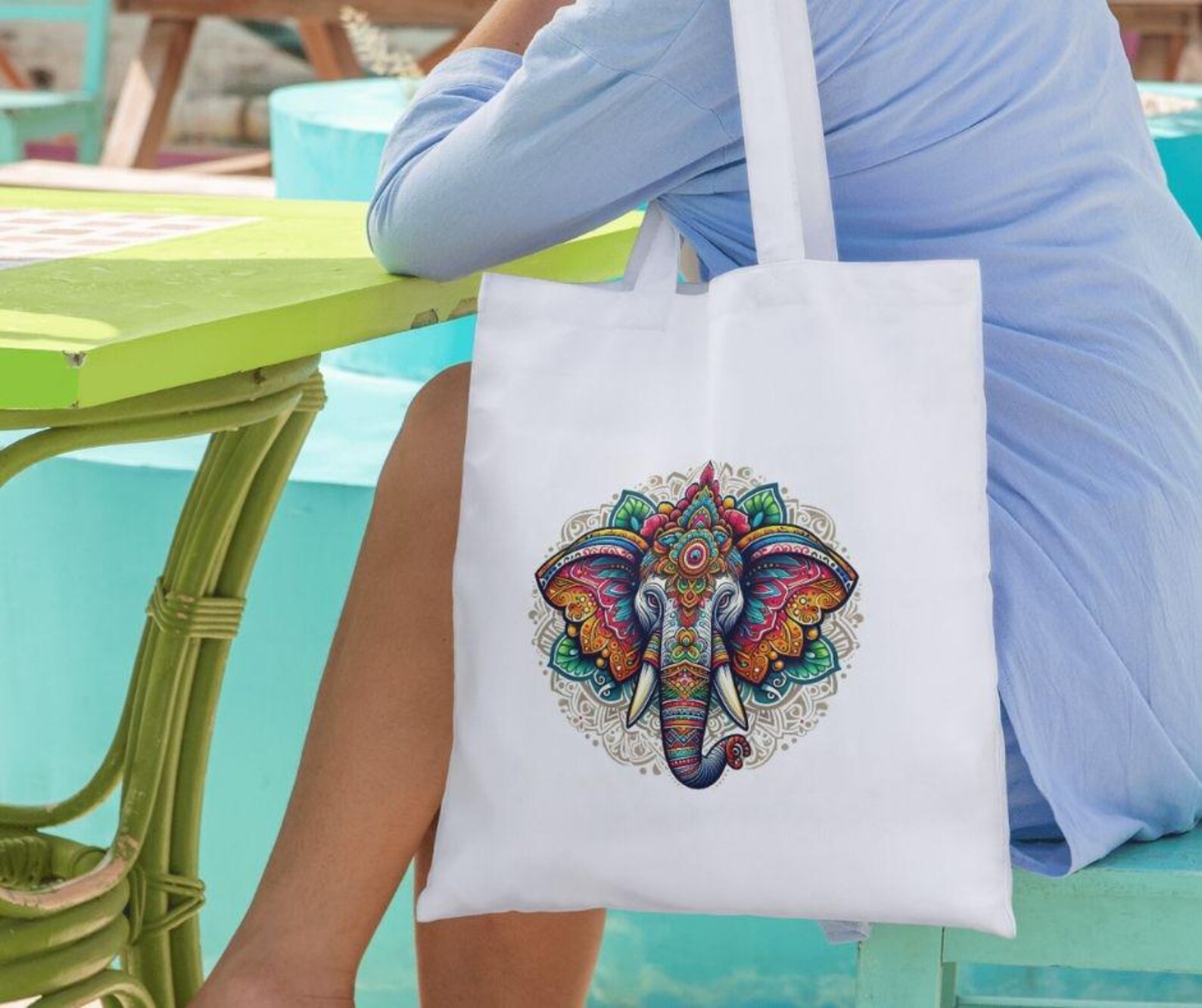 Boho Bliss: Elephant Mandala Sacred Geometry Printable Wall Art - Etsy