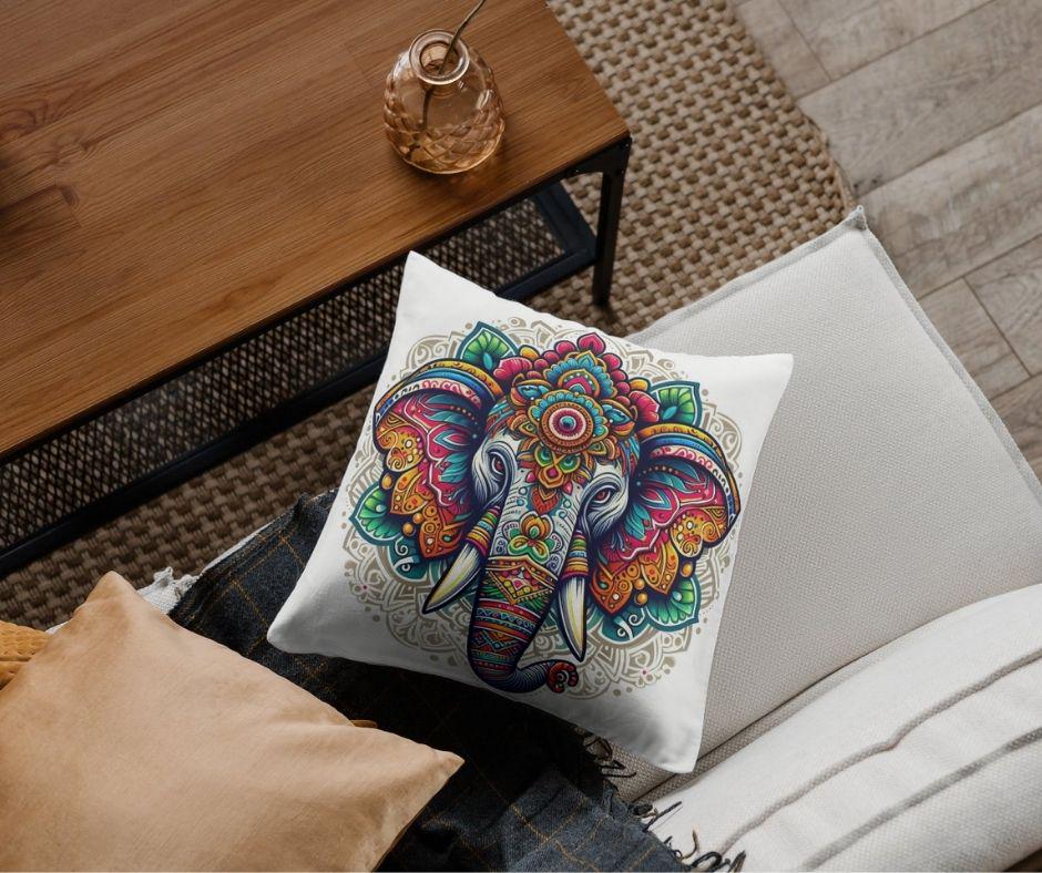 Boho Bliss: Elephant Mandala Sacred Geometry Printable Wall Art - Etsy