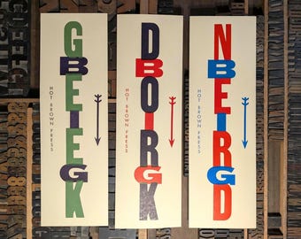 Big Dork - Nerd - Geek boekdrukafdrukken