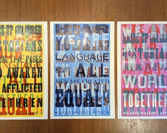Appeal to the Coloured Citizens of the World - David Walker Quote Prints