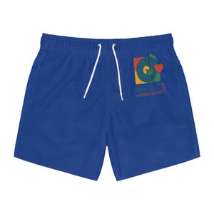 Music Appreciation Swim Trunks, Vibrant Pool Gear, Summer Beachwear, Gift for Music Lovers, Festival Swim Shorts