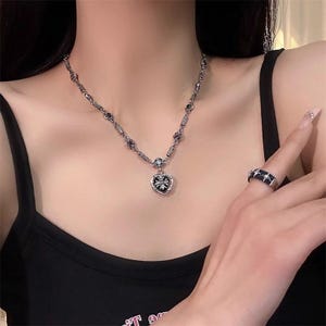 Cross necklace,Fashion Necklace,Retro Streetwear necklace,Gothic Jewelry Necklace,y2k women punk necklace,chain linking necklace,Gift forhim