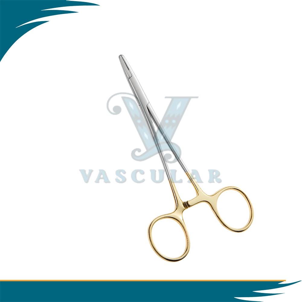 Nadelhalter 5 Mm, Gerade Mit Hartmetalleinlage, Querzähne, Maul