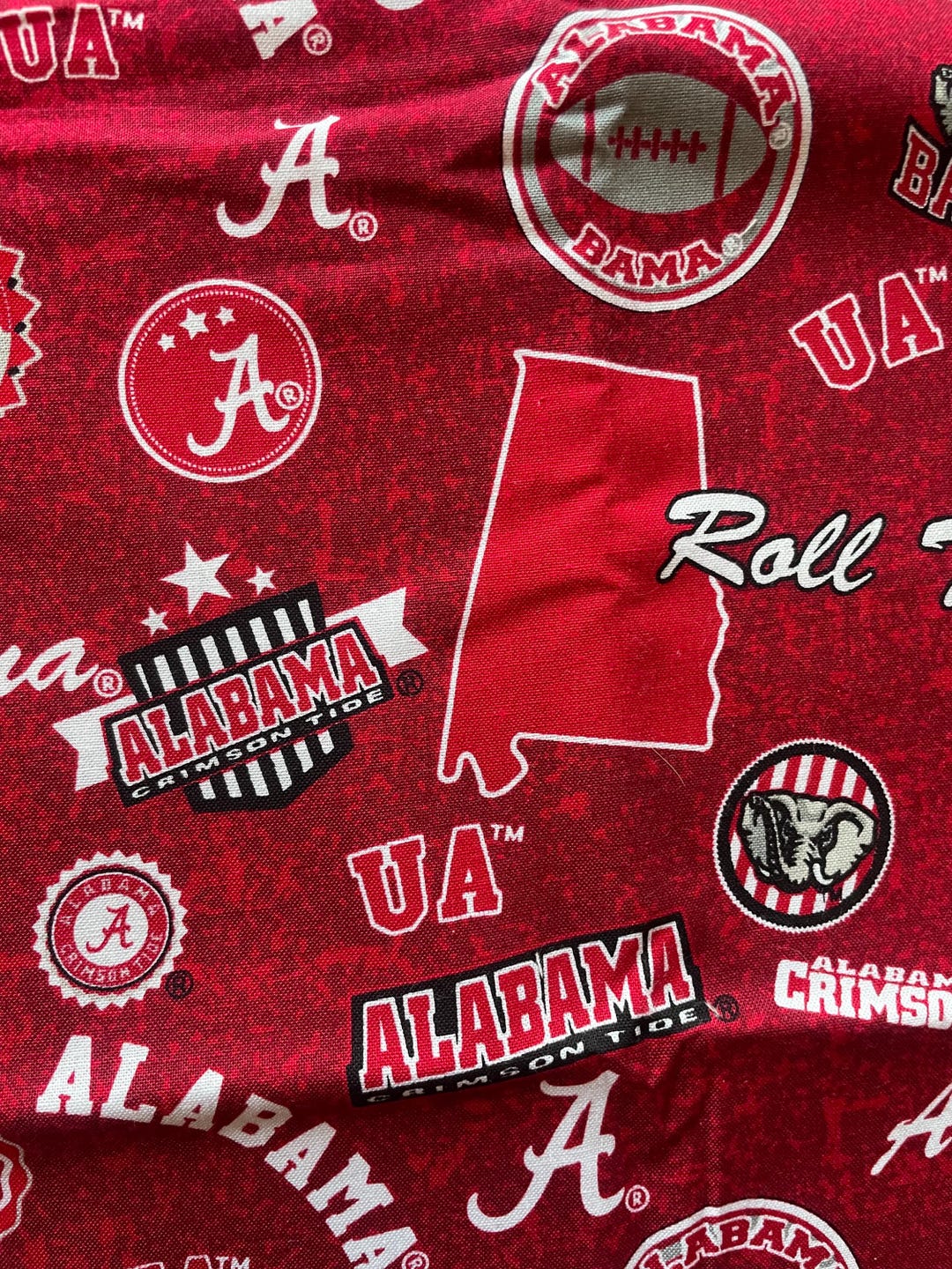 University of Alabama Fabric - Etsy
