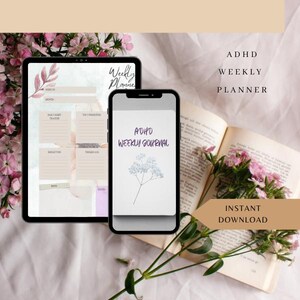 ADHD Daily Journal Printable | Minimalist Planner | Focus & Productivity PDF for Adults with ADHD
