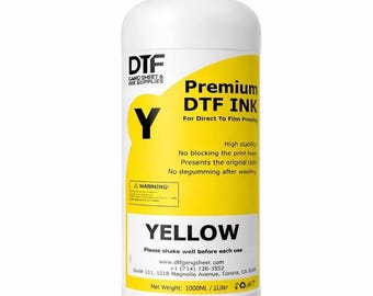 Yellow DTF Ink (1000ml) – Water-Based Heat Transfer Printing