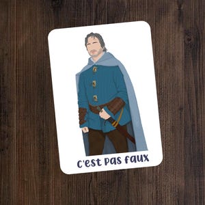 Perceval citation, Kaamelott, carte illustrée