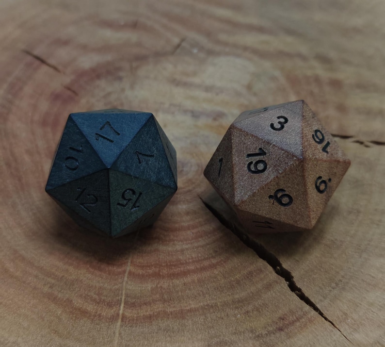 Handmade Solid Wood DND Dice Set | Handcrafted Wooden RPG Dice|Graduation Gift image 3