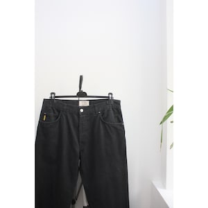 Armani Jeans Vintage Cotton Dark Grey Pants Made In Italy