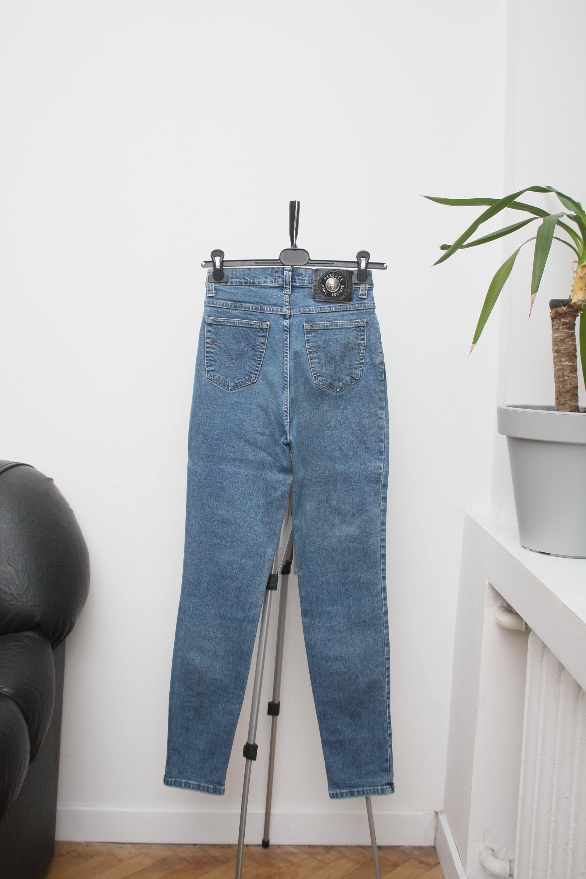 Versace Jeans Couture Vintage Blue Stretch Denim - Etsy