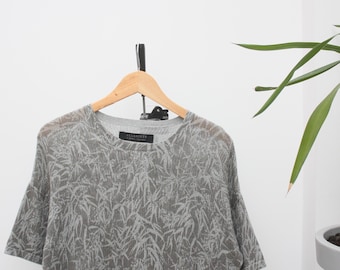 Allsaints Tropic Mesh Grey T-Shirt
