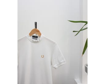 Fred Perry X Miles Kane White Short Sleeve T-Shirt