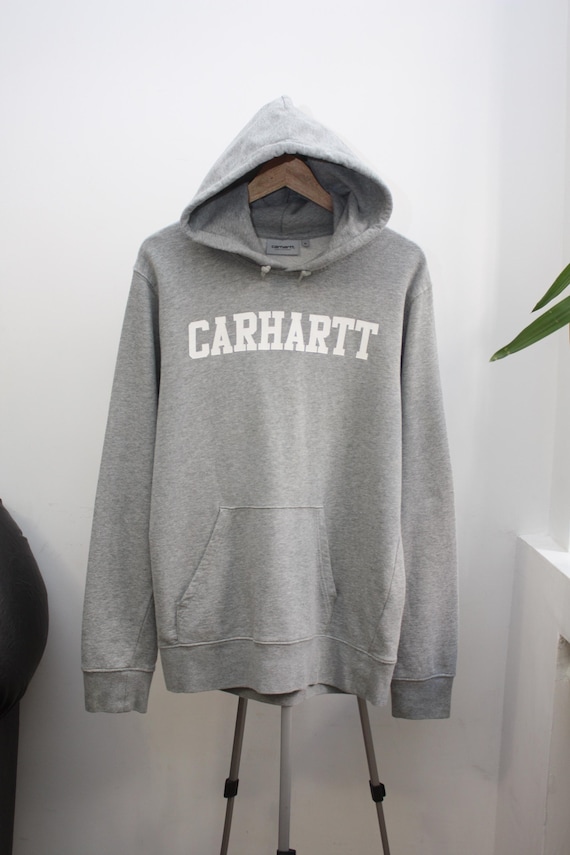 Carhartt WIP Hooded College Sweat Grey Medium Men's - Etsy