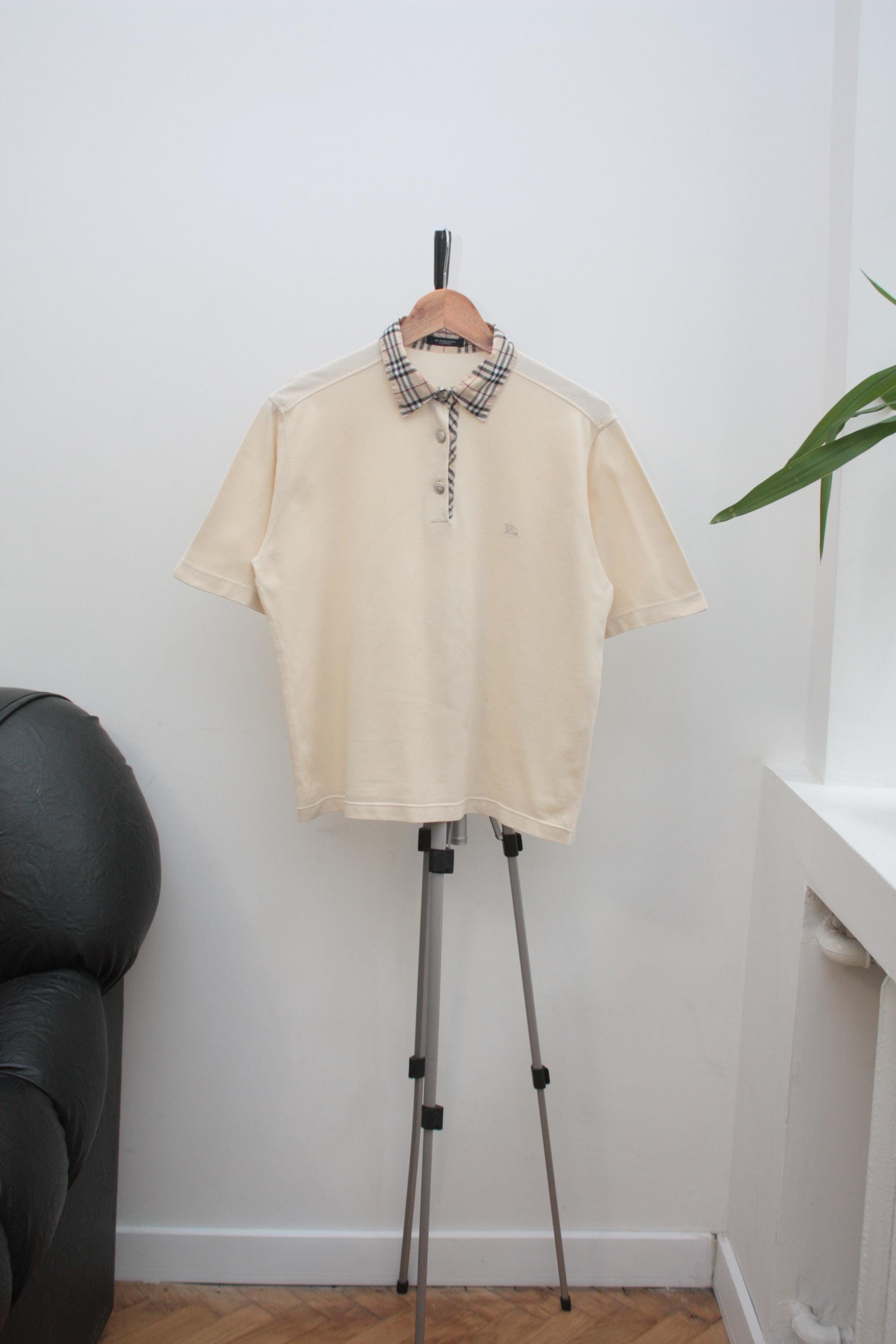 トップス Burberry 90s Check Polo Shirt Burberry Polo - Etsy