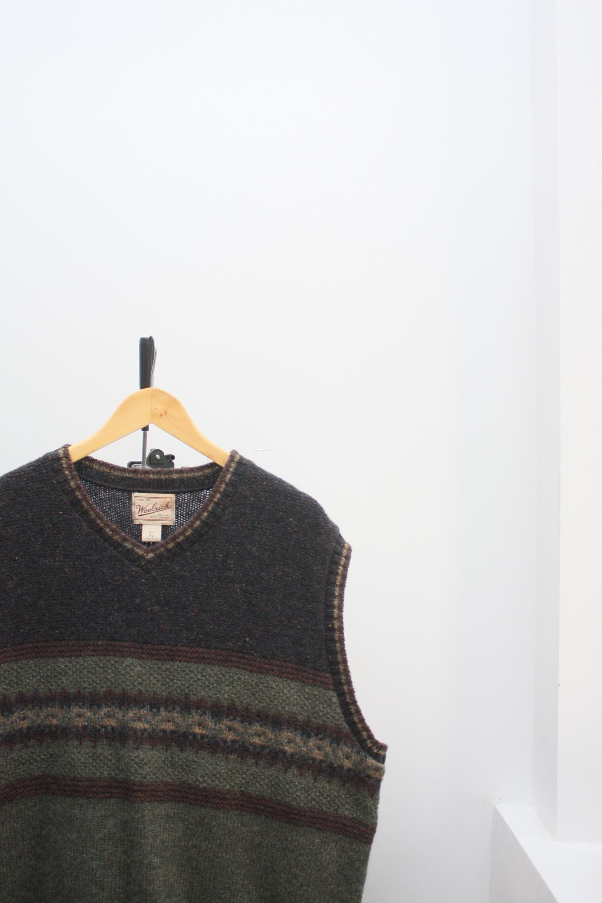 ウールリッチ ヴィンテージ ニットベスト アメリカ製 メンズ XL - Etsy