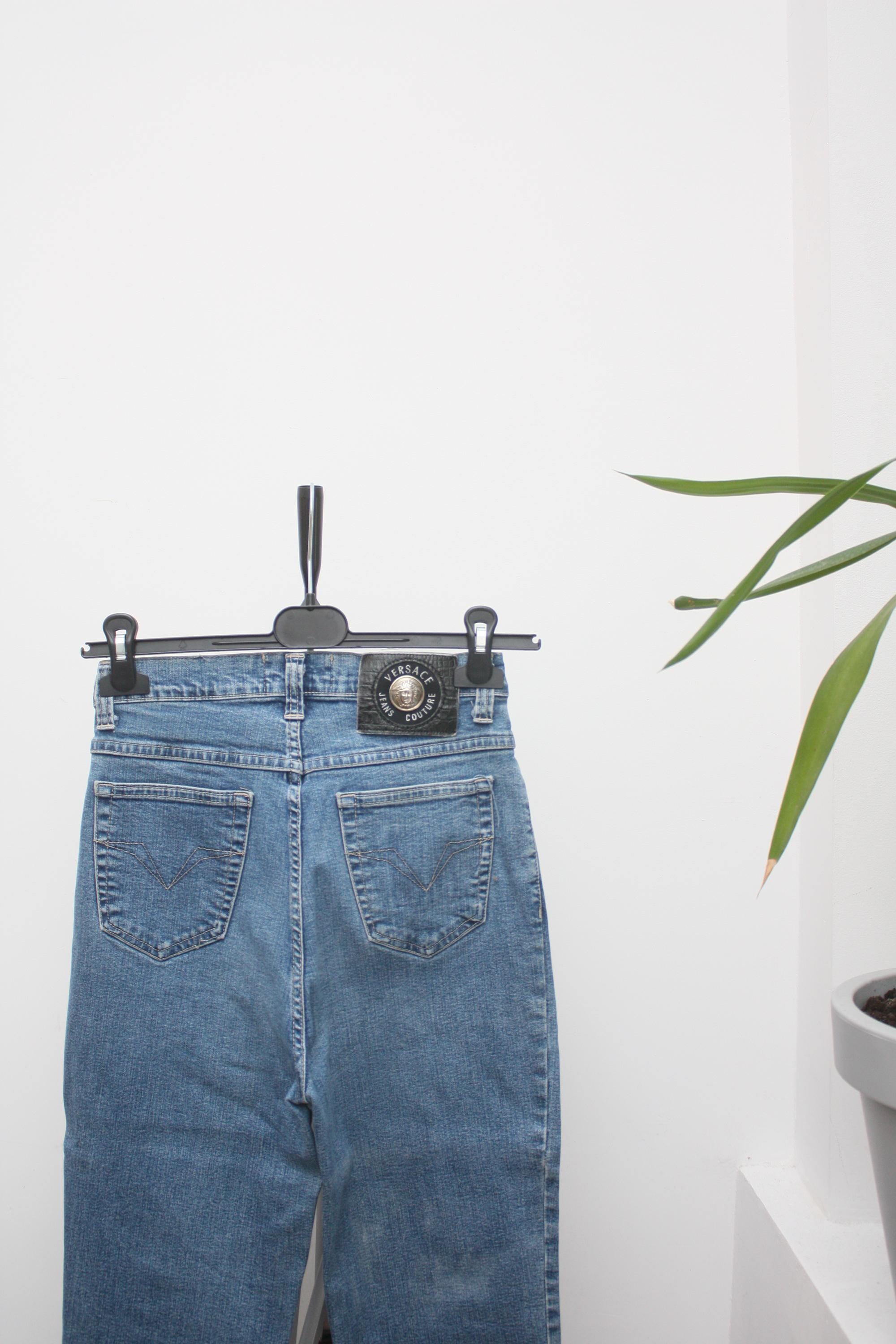 Versace Jeans Couture Vintage Blue Stretch Denim - Etsy