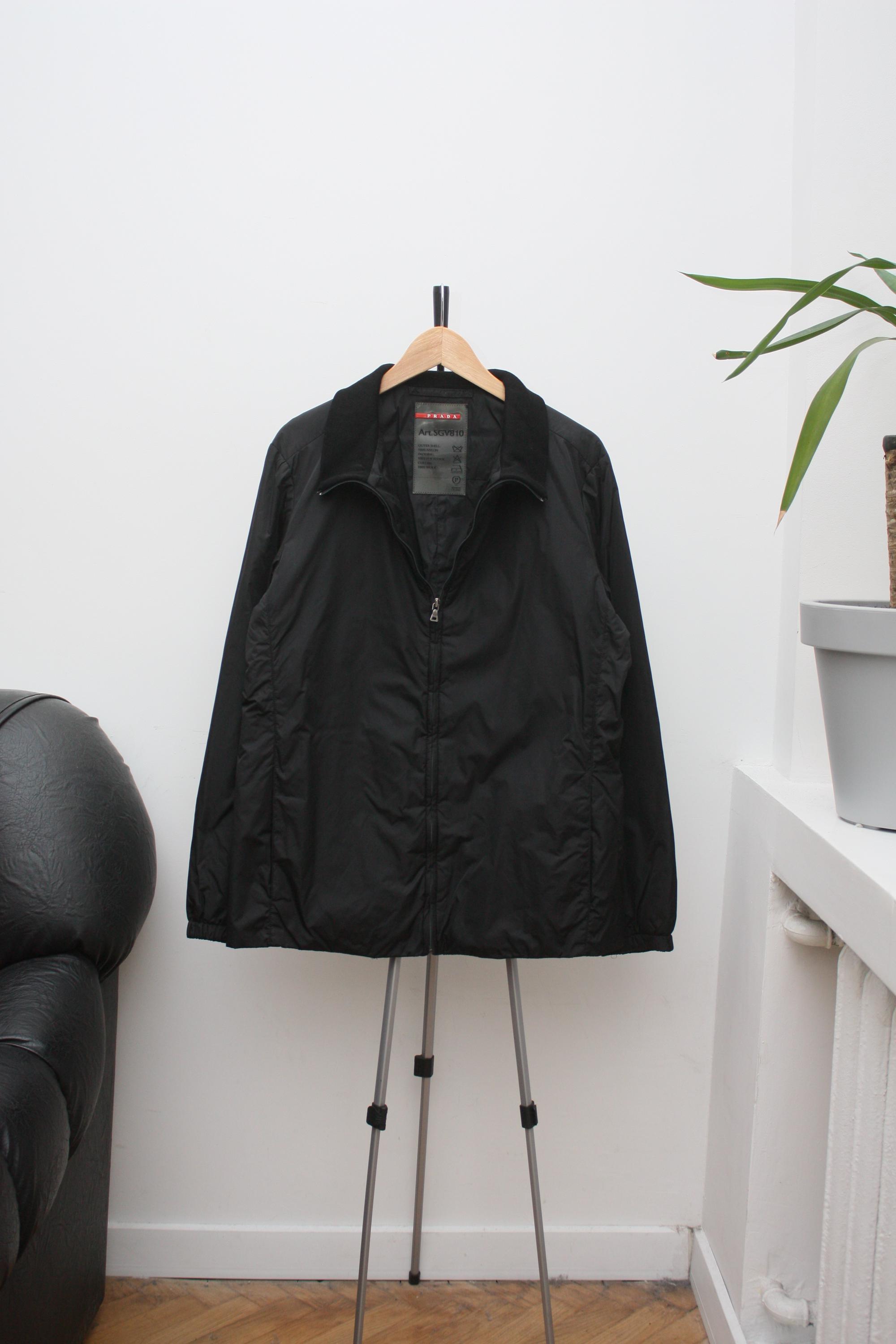 Prada Lightweight Black Nylon Jacket Art.sgv810 Men's 50 - Etsy Israel
