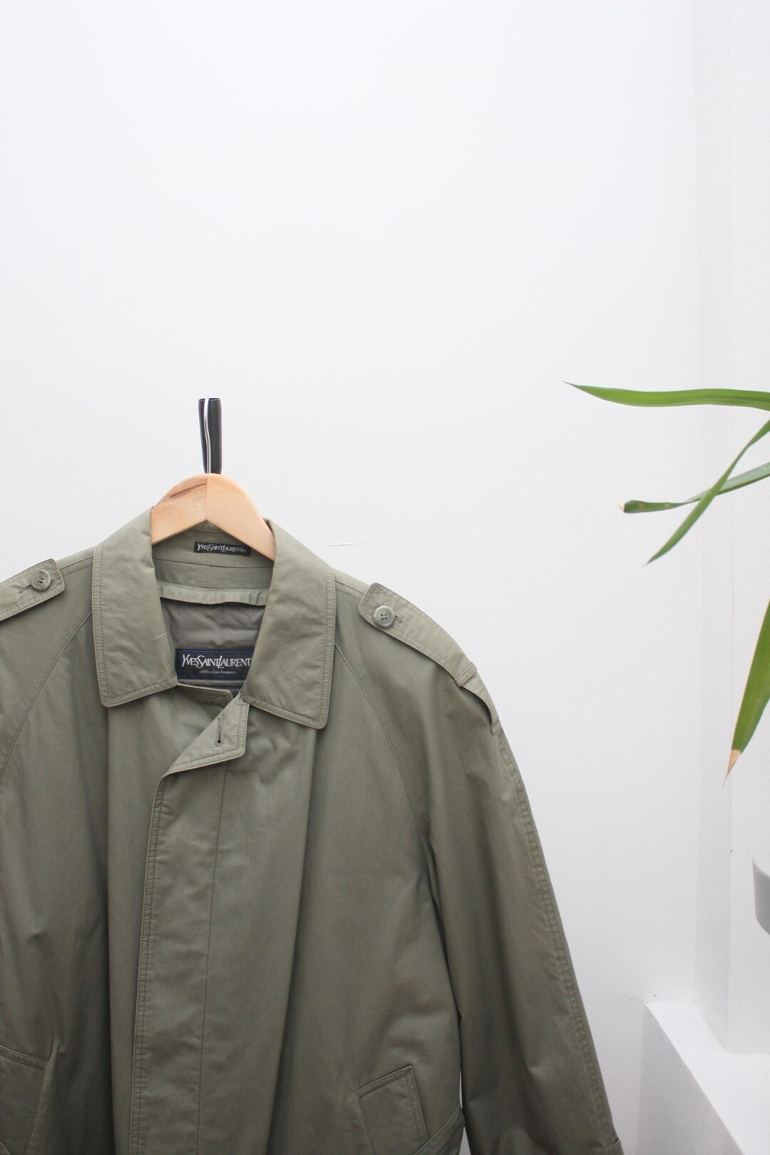 Yves Saint Laurent Vintage Insulated Trench Coat - Etsy